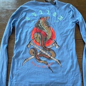 🌴 2/$12 SALE NWT 💕 SULLEN ANGEL T SHIRT Pirate & snake graphics flaw